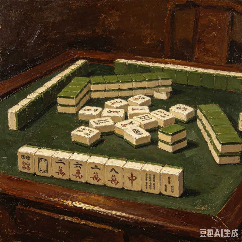 logo engrave mahjong tiles