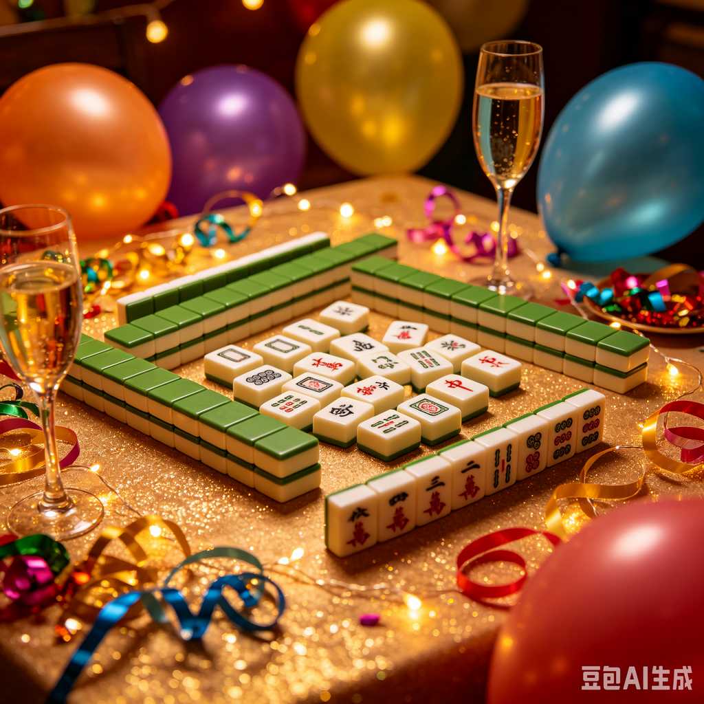 blue crystal mahjong set